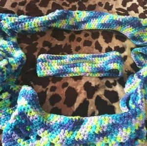 Infinity Scarf and Headband set with bling